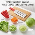 thumbnail image 4 of Cuchillo Triturador De Repollo, 2026 Upgrade Cortador De Repollo, Dual Blade Cabbage Shredder, Stainless Steel Vegetable Peeler, For Coleslaw, Kitchen Lettuce Knife (RED), 4 of 7