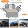 thumbnail image 5 of XL Dog Backseat Extender for Full-Size Crew Cab Truck, Hard Bottom Dog Car Seat Cover for Back Seat Holds 400lbs, Waterproof Dog Hammock Pet Rear Seat Protector Travel Bed for F150 / Silverado, 5 of 13