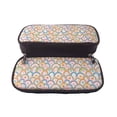 thumbnail image 5 of Lsque Rainbow Flowers Printed Big Capacity PU Leather Pencil Case Large Pencil Pouch Stationery Pen Bag Pencil Holder for Teen, 5 of 6