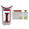 Baby Feeding Food Station with Organizor Storage Pouch Container Red