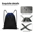 thumbnail image 5 of Drawstring Backpack - Black Blue Glitter Sparkles Splash Proof Small Drawstring Gym Bag for Women Men, Cinch Sports String Bag Backpack for Travel Swimming Beach, 5 of 8