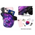 thumbnail image 3 of WIRESTER Water Bottle Pouch for Stanley 40oz 30oz 20oz, Tumbler Pouch with Pocket, Stanley Accessories for Gym, Sport, Outdoor, Men, Women - Purple Nebula Galaxy, 3 of 7