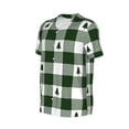 thumbnail image 2 of Balery Green White Lumberjack Plaid Baseball Jersey for Men Casual Button Down Shirts Short Sleeve Active Team Sports Uniform-Medium, 2 of 9