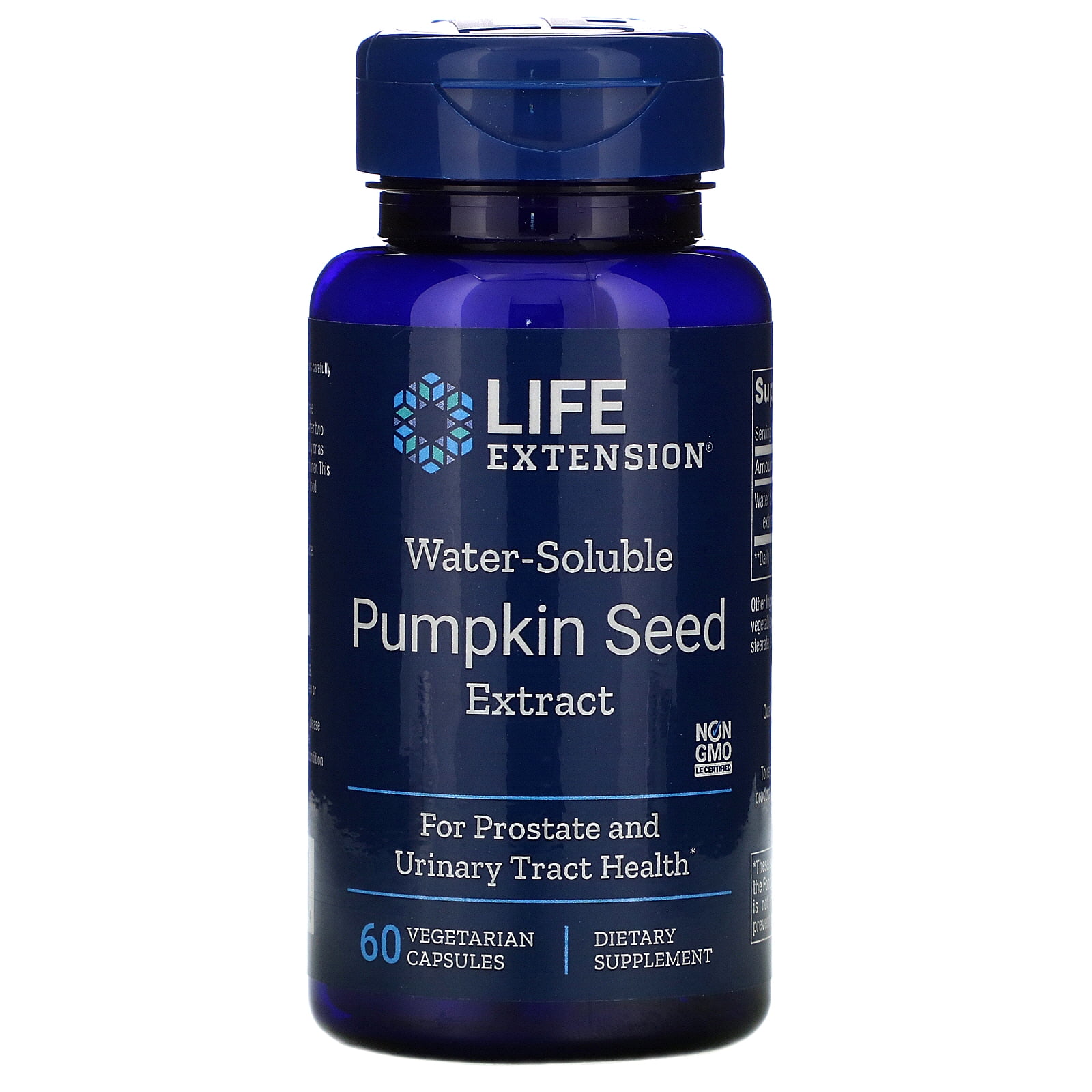 Life Extension WaterSoluble Pumpkin Seed Extract, 60 Vegetarian