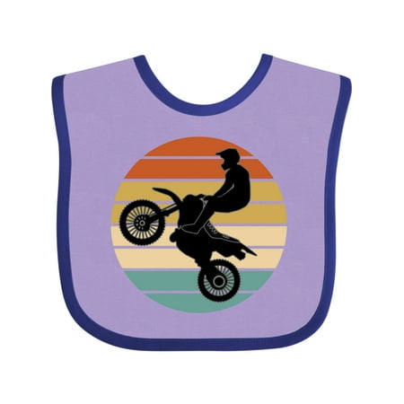 

Inktastic Dirt Biking Motocross Retro Gift Baby Boy or Baby Girl Bib