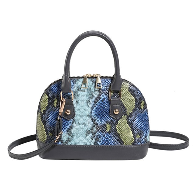 Bolsa bandolera para mujer Nuevo patrón de serpiente Bolsa con asa superior Bolsa de mano para mujer Bolsa bandolera Tmvgtek Para Estrenar