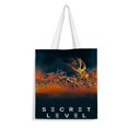 thumbnail image 1 of Nivel Secreto Bolso de tela con estampado de lienzo para mujer, bolsa de compras reutilizable y estética, con cremallera interior, regalo para mujer, 35 × 40 cm., 1 of 6