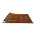 thumbnail image 2 of Ahgly Company Indoor Square Abstract Orange Modern Area Rugs, 7' Square, 2 of 4