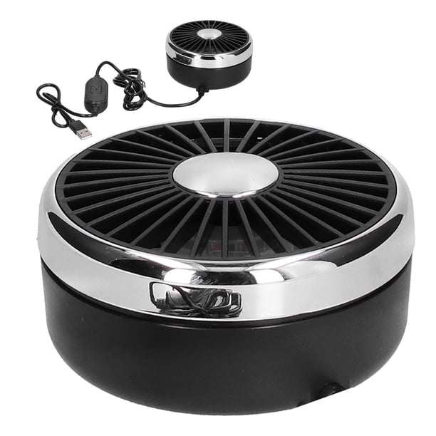 Ventilador de escritorio, ventilador de automóvil, ventilador de carga USB giratorio de 360°, ventilador eléctrico de tres velocidades, diseñado por expertos