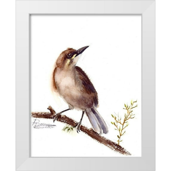Shefranov, Olga 26x32 White Modern Wood Framed Museum Art Print Titled - Cold Shoulder