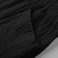 thumbnail image 3 of Mwjwdo Girls Linen Shorts,2025 Summer Shorts for Kids Comfy Cute Drawstring Beach Short Pants with Pockets Black 8 Years, 3 of 9