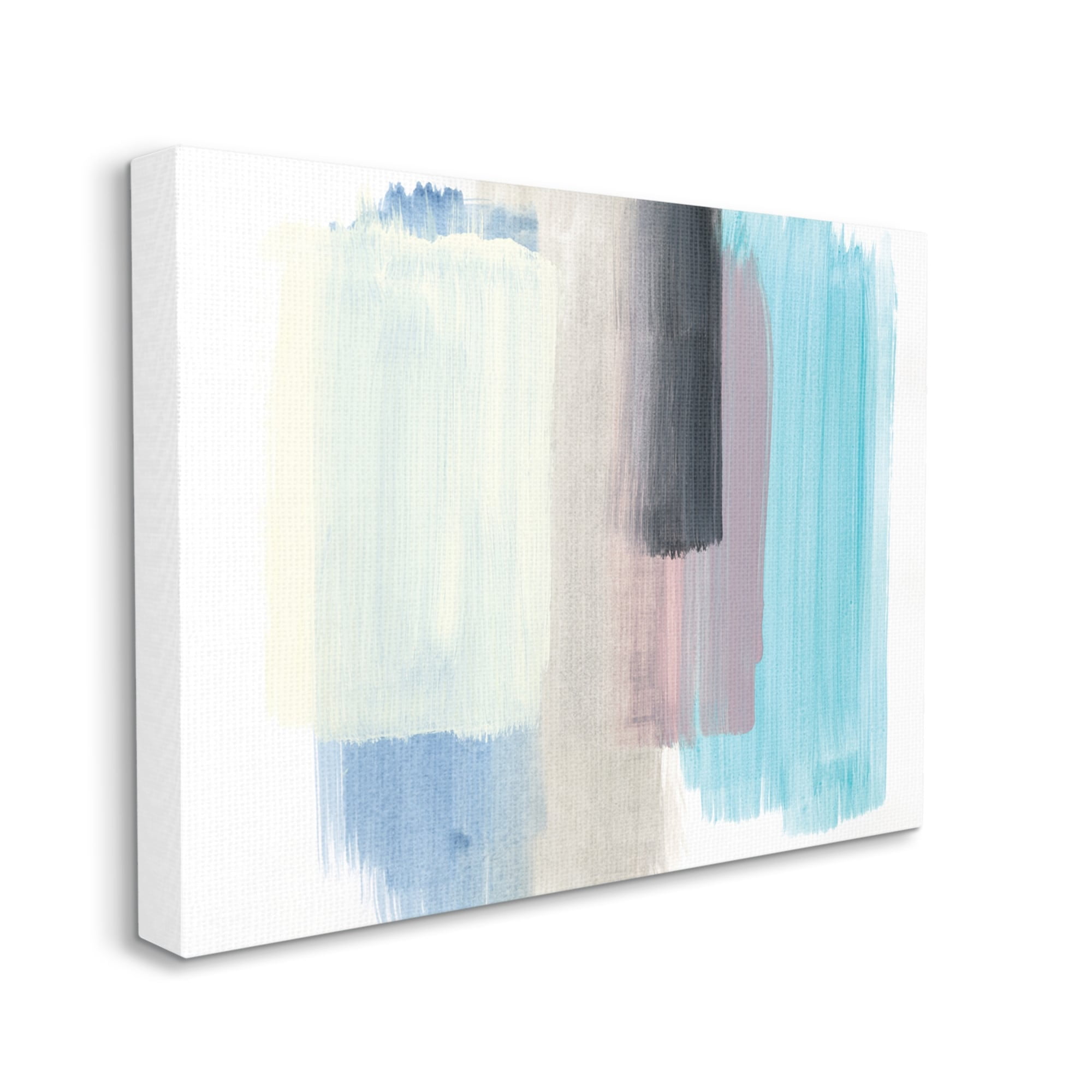 Stupell Industries Paintbrush Stroke Abstraction Blue Beige Purple,16 x 20,Designed by Bronwyn Baker