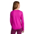 thumbnail image 4 of Reebok Girl's Legacy Side Ruched Long Sleeve Performance Top, Sizes 4-18, 4 of 8
