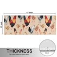 thumbnail image 5 of Kitchen Rugs Sets Of 2,Beige Chicken Watercolor Pattern Anti Fatigue Kitchen Mat Rugs Non Slip Washable,Decorative Kitchen Floor Mats for Kitchen,Sink,Laundry,17"X47", 5 of 5