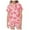 Z26-Pink, variant on YUEHUA Toddler Girls Floral Silk Pajamas Short Sleeve Button-Up Top Shorts Summer 2PC Valentine's Day Flowers Satin Pajamas Set, Size 7-8 Years