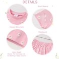 thumbnail image 5 of ZOEREA Toddler Girl Clothes Baby Girls Outfits 6M-5T Summer Floral Print Shirt+Shorts+Headband 3pcs Baby Clothing, 5 of 6