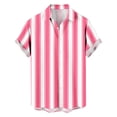 thumbnail image 4 of Men's Tropical Print Short Sleeve Button Down Shirt Lightweight Breathable Casual Beachwear, 4 of 7