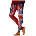 thumbnail image 3 of Pimfylm High Waisted Leggings Ladies' Independence Day Printed Sports Leggings Yoga Pants Workout Leggings Sets for Women(Purple,XXL), 3 of 6