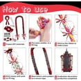 thumbnail image 3 of Miguan 18 Pcs Graduation Leis Class of 2026 Double Braided Ribbon Money Lei Kit Gift Party Favor for Women Men(Red,Black), 3 of 7