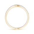 thumbnail image 2 of ANGARA Lab Grown Diamond Crossover Wedding Ring for Women in 14K Yellow Gold (Size-1.3mm| Color-F-G| Clarity-VS) | April Birthstone, Anniversary, Jewelry Gift for Women | Lab-Grown Diamond Ring, 2 of 4
