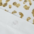 thumbnail image 4 of Home Essence Gold Metallic Leopard Printed 5 Piece Ivory Duvet Cover Set, Full/Queen, 4 of 18