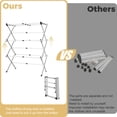 thumbnail image 5 of Foldable Space Saving Clothes Drying Rack, Extendable Rustproof Laundry Rack for Indoor Outdoor Dorm Room Apartments RV, 5 of 8