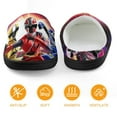 thumbnail image 5 of Kids Power Rangers Slippers Boys Girls Non-Slip Fuzzy House Slippers Warm Soft Plush Winter House Shoes Slip-On Shoes, 5 of 7