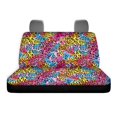 thumbnail image 4 of Psesaysky Colorful Leopard Print, Non-Slip Replacement Seat Protectors Set of 2 Waterproof All Weather Car Back Seat Cover for Auto Car Interior, 4 of 5