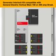 thumbnail image 2 of Kit de enclavamiento para generador QYZZRS GE 150-200 A Vertical Main, 2 of 7