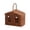 Coffee, variant on House Shaped Handwoven Rattan Storage Basket, Portable Organizer with Handle, Rustic Fall Thanksgiving Tabletop Container for Gifts Accessories Entryway & Home Decor, Natural Woven Accent
