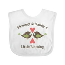 Inktastic Mommy & Daddy's Little Blessing Boys or Girls Baby Bib