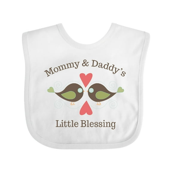 Inktastic Mommy & Daddy's Little Blessing Boys or Girls Baby Bib