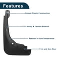 thumbnail image 4 of Guardabarros Splash Guards Direct Fit de Unique Bargains para MG HS 2018-2024 Delantero y Trasero Pre-perforado 1 Juego Kit de Protección Todo Clima, 4 of 7