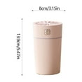 thumbnail image 3 of TIMIFIS Stainless Steel Pizza Utensils Portable Usb Powered Humidifier Silent Oil Diffuser with 280Ml Water Tank Colorful Led Night Light for Home Office and Car Travel Kitchen Gadgets, 3 of 6