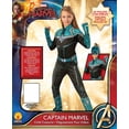 thumbnail image 3 of Captain Marvel Costume Children's Deluxe Kree Suit, Teal/Black (Large), 3 of 3