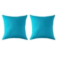 thumbnail image 1 of Outdoor Square Cushion 18in - Aqua (2 Pack), 1 of 4