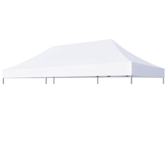 Eurmax USA Replacement Canopy Tent Top Cover for 10x20 Pop Up Canopy ,Instant Ez Canopy Top Cover ONLY (White)