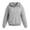 Light Gray, variant on SUXIAN Fall Hoodies For Women Cozy Quarter Zip Long Sleeve Pocket Layering Warmth Womens Hoodies XXXL