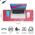 thumbnail image 3 of Stay Positive! Extra-Large Golden Mousepad with Non-Slip Rubber Base - Waterproof, Stitched Edges for Gaming, Office, and Home use - Adds Elegance to Any Desk Setup, 3 of 7