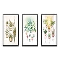 thumbnail image 2 of Designart "Joyful Hanging Boho Houseplants in Botanical Bliss II" Abstract Botanicals Framed Wall Art Set Of 3 - Green Modern Frame Gallery Wall Set For Home Decor, 2 of 6