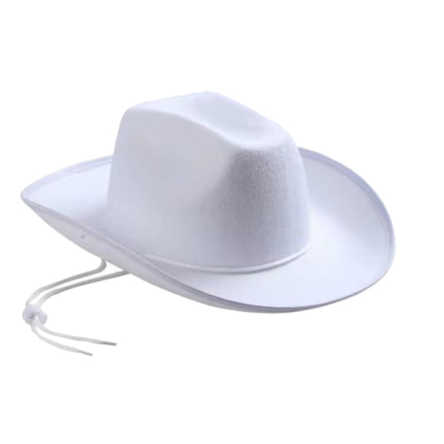 Sombreros de vaquero Fdelink Sombrero con protección solar UV Sombrero de vaquero blanco Sombrero de vaquero occidental Sombrero envolvente blanco