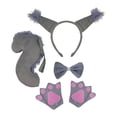 thumbnail image 3 of Disfraz de Halloween perfecl vestido elegante Gris con guantes, 3 of 8
