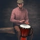 thumbnail image 4 of Set de batería ArtCreativity en forma de djembe de madera de 40 cm con bastones para niños y adultos, 4 of 6