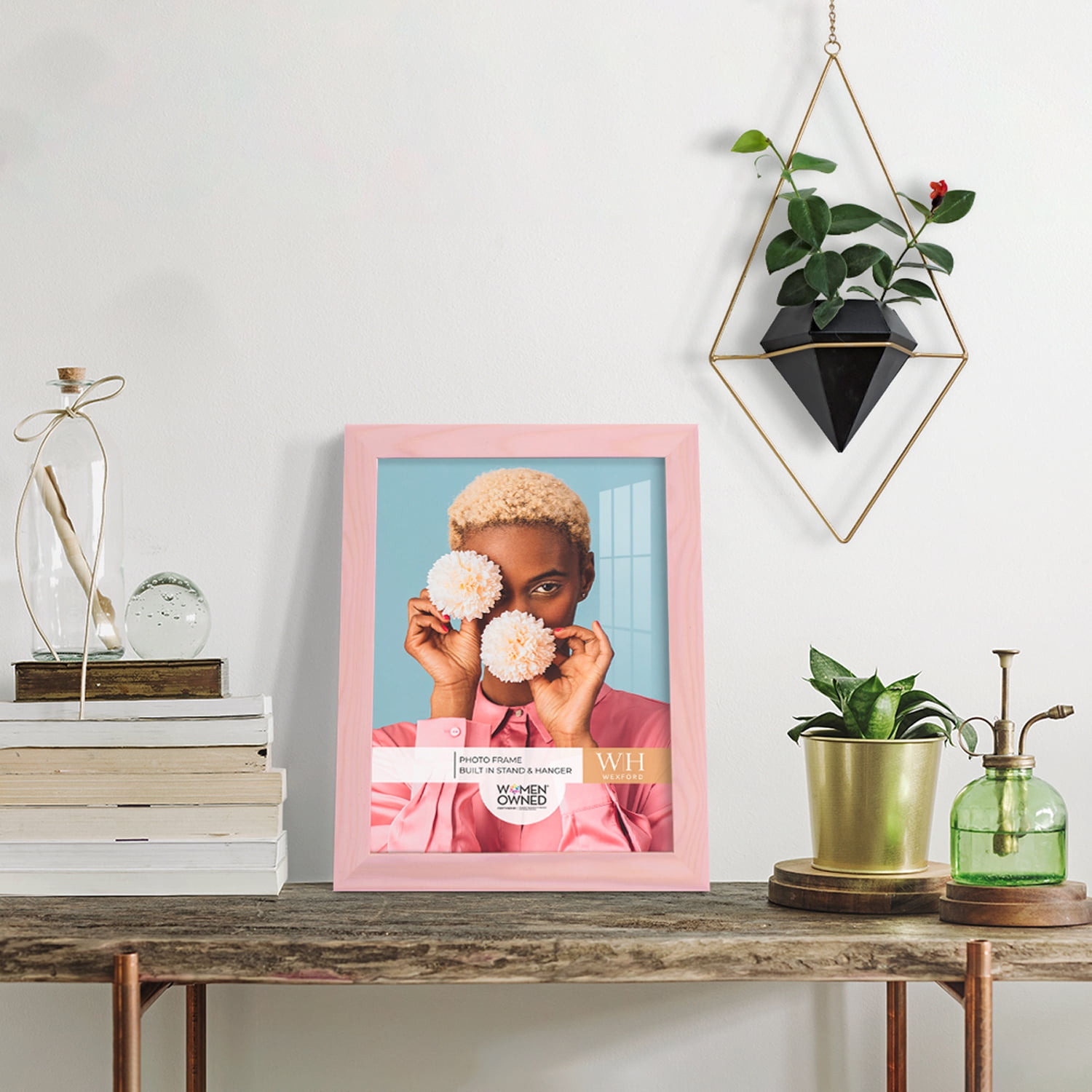 Woodgrain 8 in. x 10 in. Sunset Pink Picture Frame (Set of 2)