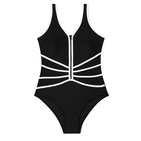 JIKNTTR Tummy Control Swimsuit Halter Women Monkini Swimsuit Sleeveless Swimsuit Surfing Beach Holiday Swimsuit Holiday Beach Athletic Swimwear