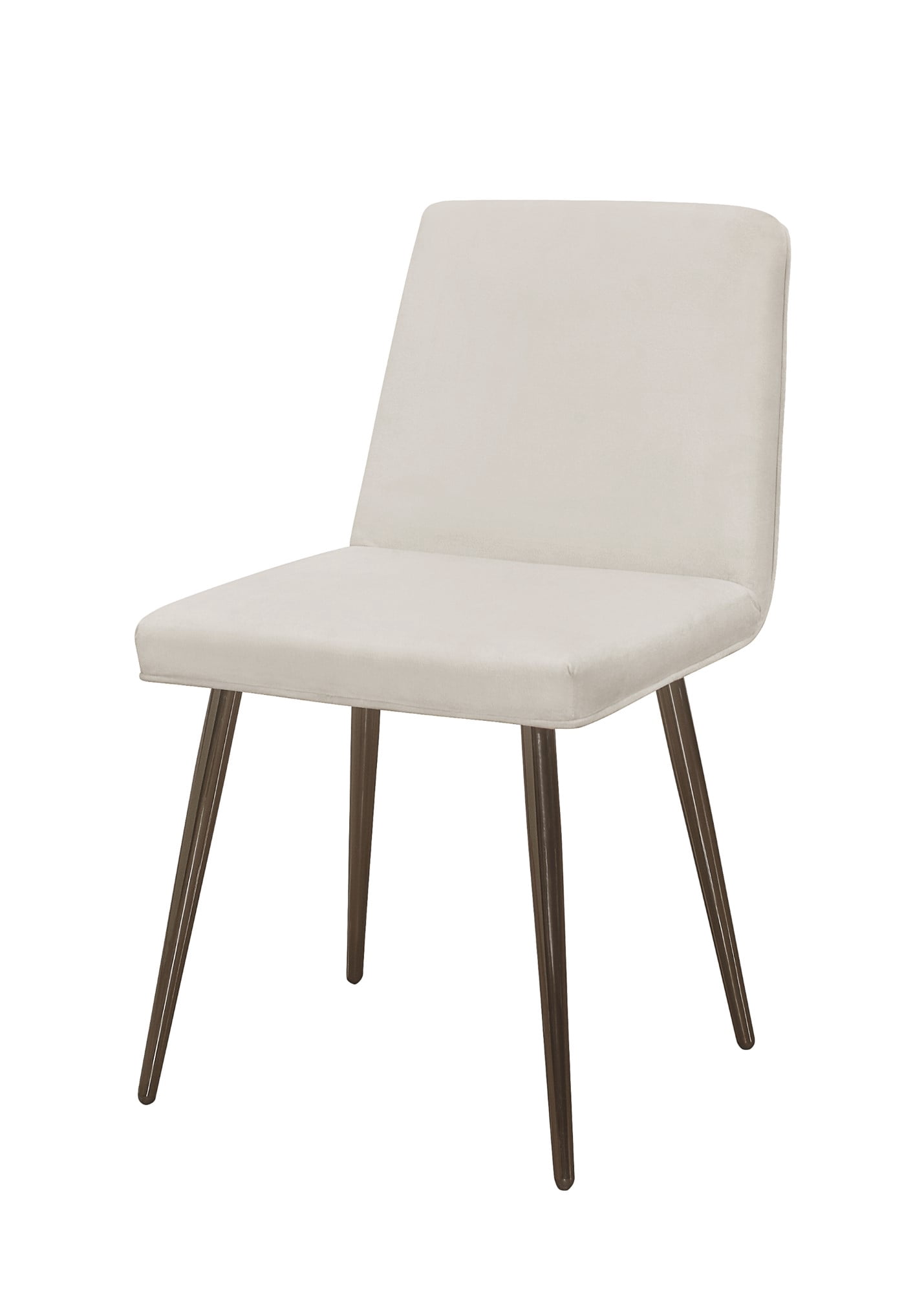 Home Design Lattice Dining Chair (Set of 4), Light Gray, Parsons silhouette, Velvet upholstery, Diamond channel tufting, Sleek dowel legs, Comfortable seating, Modern style, Durable construction