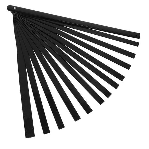 HOOWIFFY Folding Handheld Fan Frame for Crafting and Home Decoration, Black, 1 Set