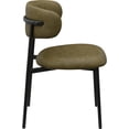 thumbnail image 3 of Meridian Furniture Lupita Olive Vegan Leather Dining Chair (Set of 2), 3 of 12