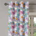 thumbnail image 2 of Ambesonne Colorful Grommet Curtain, Retro Spring Grunge, 50" x 72", Multicolor, 2 of 6