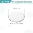 thumbnail image 2 of Uxcell 20 Pack Stainless Steel Disc, 1 1/4"(32mm) Dia 0.07"(1.8mm) Thick 304 Stainless Steel Flat Round Sheet Blank Round Circle Plate for Crafts Metal Stamping and Jewelry Making, 2 of 7